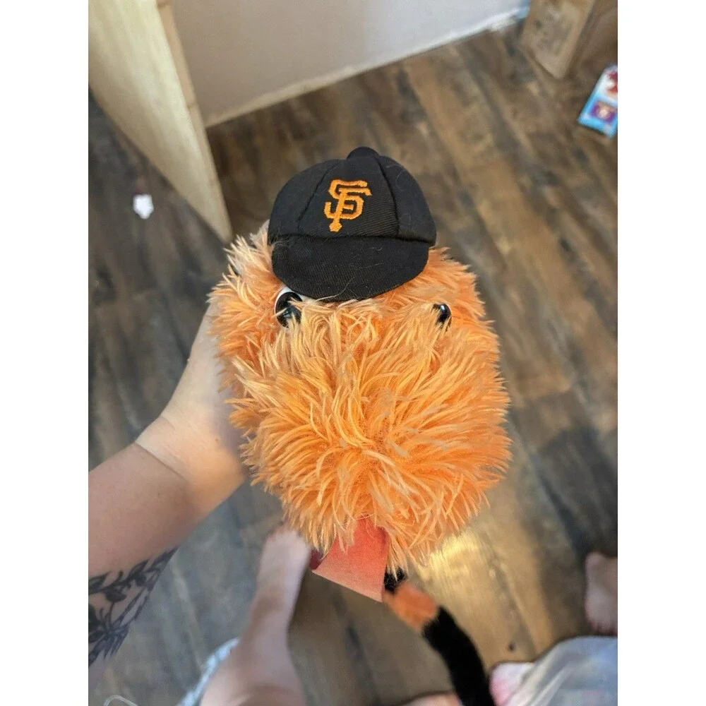 San Francisco Giants Plush Snake Mascot Toy Extra Long Black & Orange Stuffed